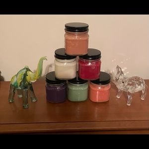 100% soy candle. Mango Papaya scented